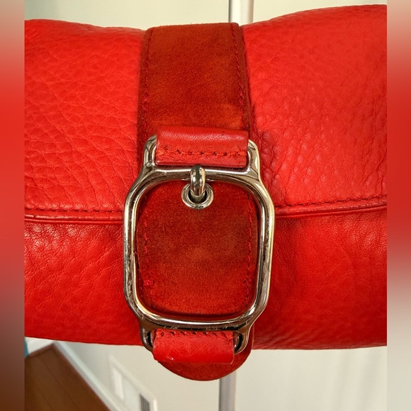Vintage Cole Haan Orange Shoulder Bag - Picture 4 of 5